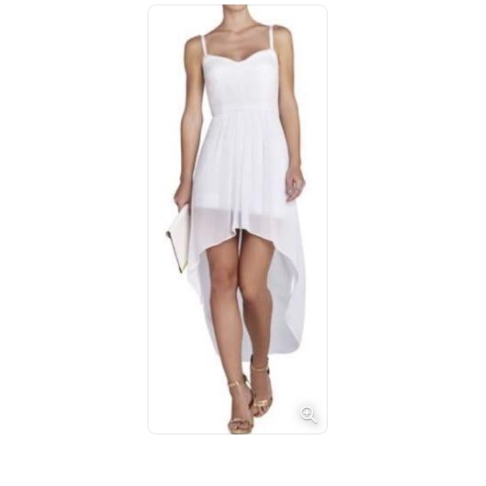 BCBGMAXAZRIA White Bustier Dress